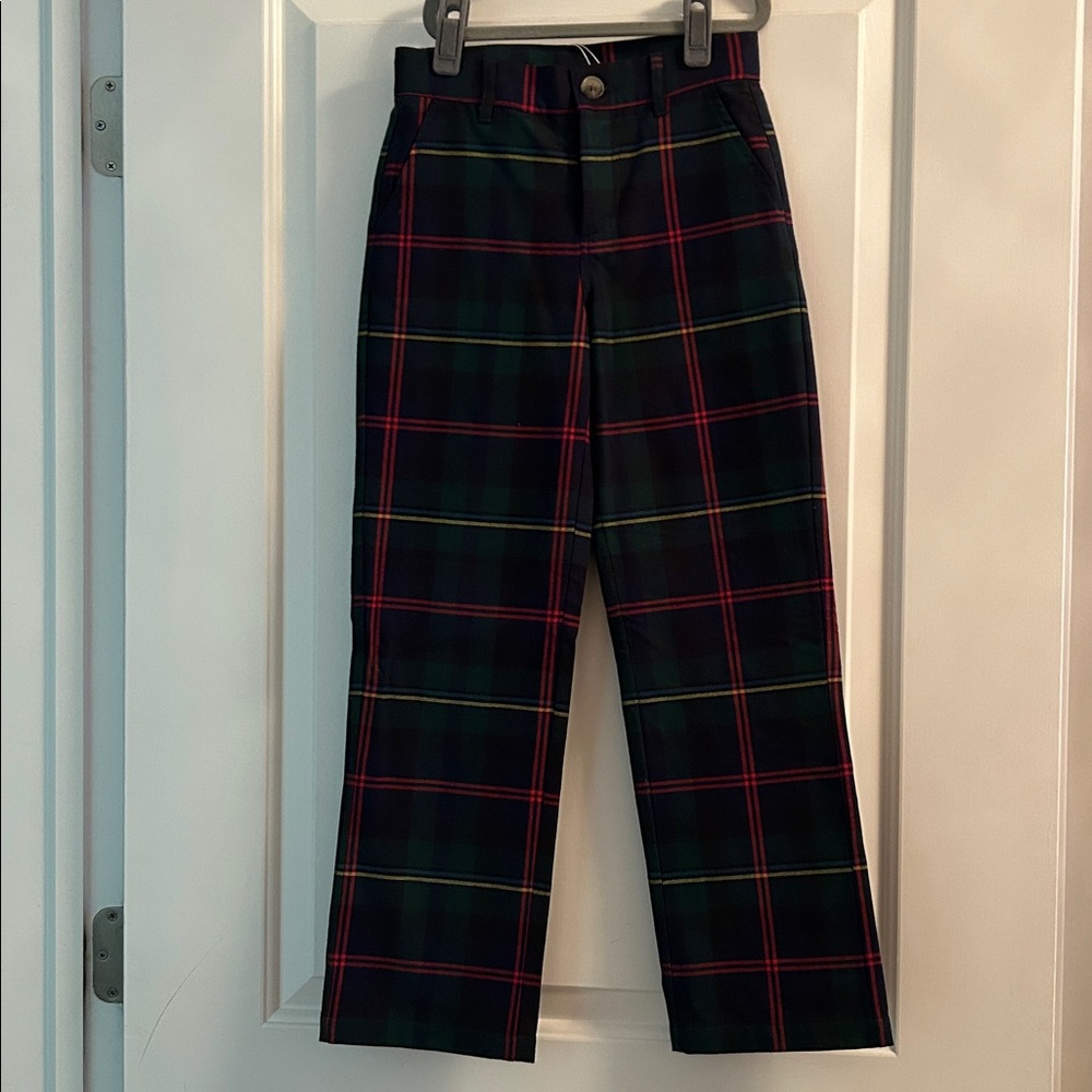 TBBC Beaufort Bonnet Tartan Twill Plaid Prep School Pants 8 NWOT